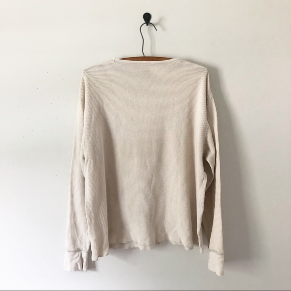 Penn State Retro Long Sleeve Cream Thermal Top - Picture 6 of 6